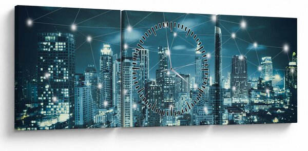 Podoba bleščeče metropole (sa satom) (90x30 cm)