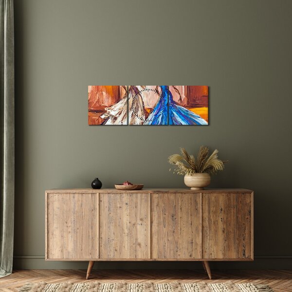 Slika - Plesalka, oljna slika (sa satom) (90x30 cm)