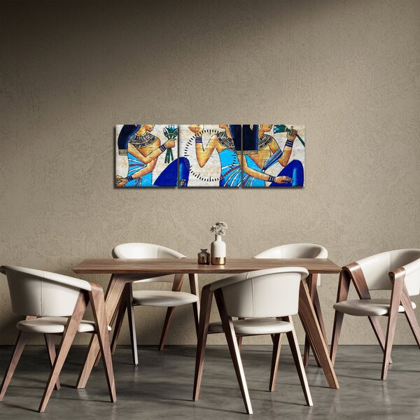 Slika - Egipčanske slike (sa satom) (90x30 cm)