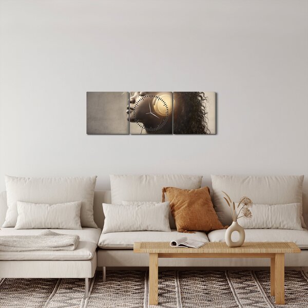 Slika - Moč glasbe (sa satom) (90x30 cm)
