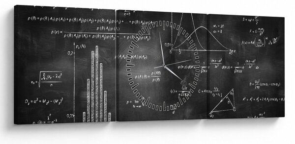 Slika - Ljubezen do številk (sa satom) (90x30 cm)