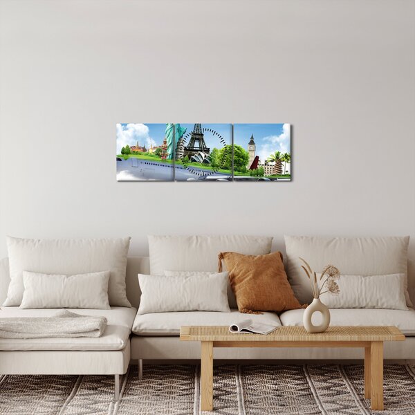 Slika - Pot okoli sveta (sa satom) (90x30 cm)