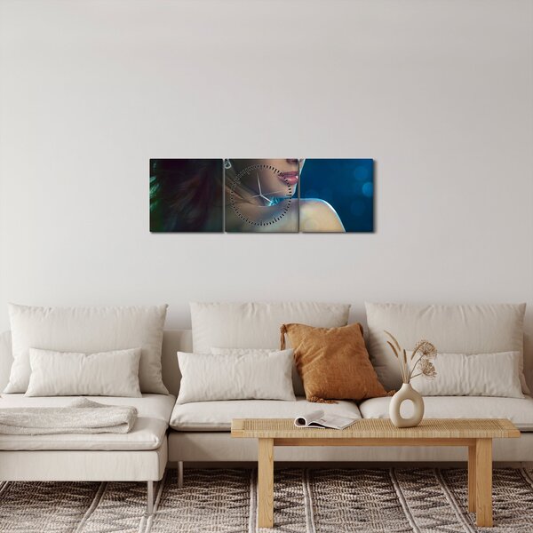 Slika - Pogled mlade ženske (sa satom) (90x30 cm)