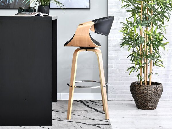 Stolica Bjorn H (crni hrast + krom)