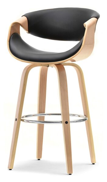 Stolica Bjorn H (crni hrast + krom)