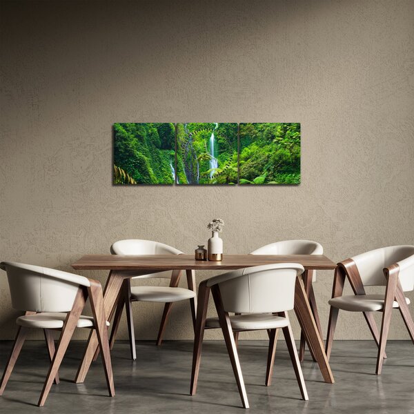 Slika - Slapovi Madakaripura, Vzhodna Java, Indonezija (sa satom) (90x30 cm)