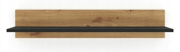Polica Nulakka G (hrast artisan + crna mat)