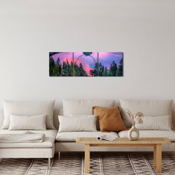 Slika - jezero Tahoe, Sierra Nevada, Kalifornija, ZDA (sa satom) (90x30 cm)