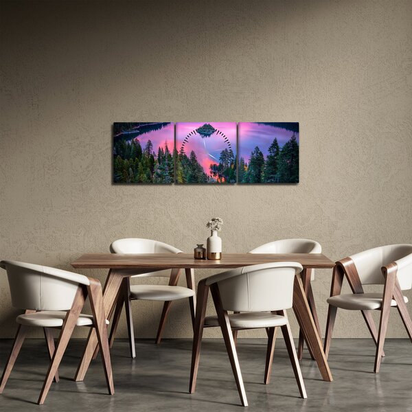 Slika - jezero Tahoe, Sierra Nevada, Kalifornija, ZDA (sa satom) (90x30 cm)