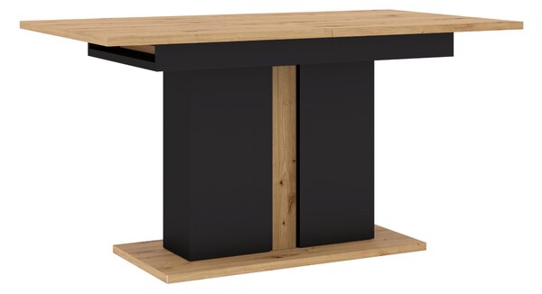 Blagovaonski stol Nulakka I (hrast artisan + crna mat) (za 6 do 8 osoba)