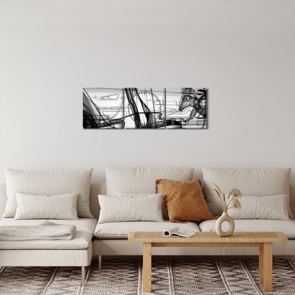 Slika - 3D model avtomobila (sa satom) (90x30 cm)