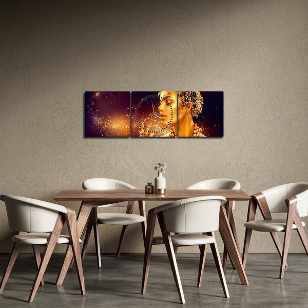 Slika - Zlata kraljica (sa satom) (90x30 cm)
