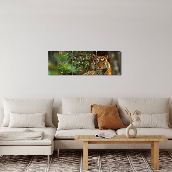 Slika počivajočega tigra (sa satom) (90x30 cm)