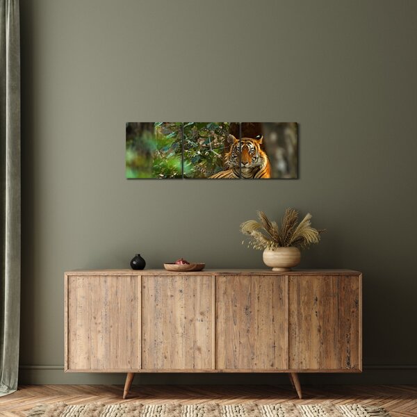 Slika počivajočega tigra (sa satom) (90x30 cm)
