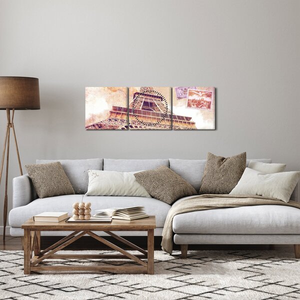 Slika - Pogled iz Pariza (sa satom) (90x30 cm)