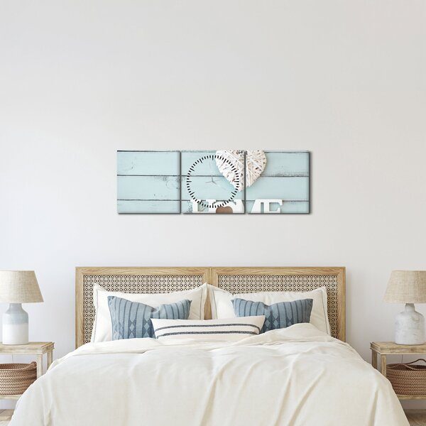 Slika - I love home (sa satom) (90x30 cm)