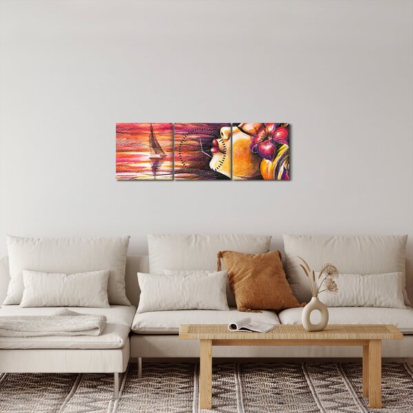 Slika - Spomini na poletje (sa satom) (90x30 cm)