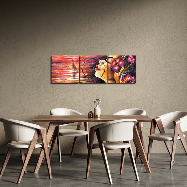 Slika - Spomini na poletje (sa satom) (90x30 cm)