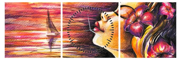 Slika - Spomini na poletje (sa satom) (90x30 cm)