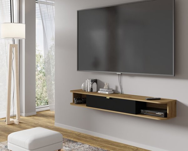 TV stolić/ormarić Ikaro (hrast artisan + crna)