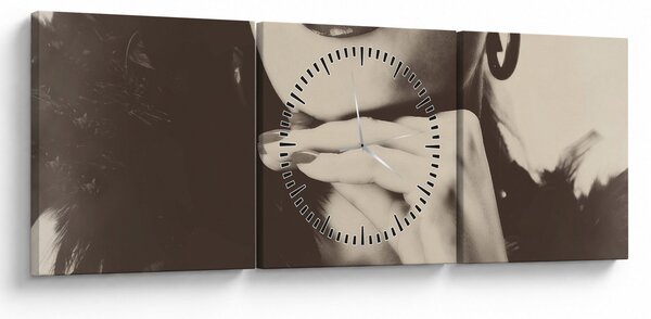 Slika - Vintage fotografija ženske (sa satom) (90x30 cm)