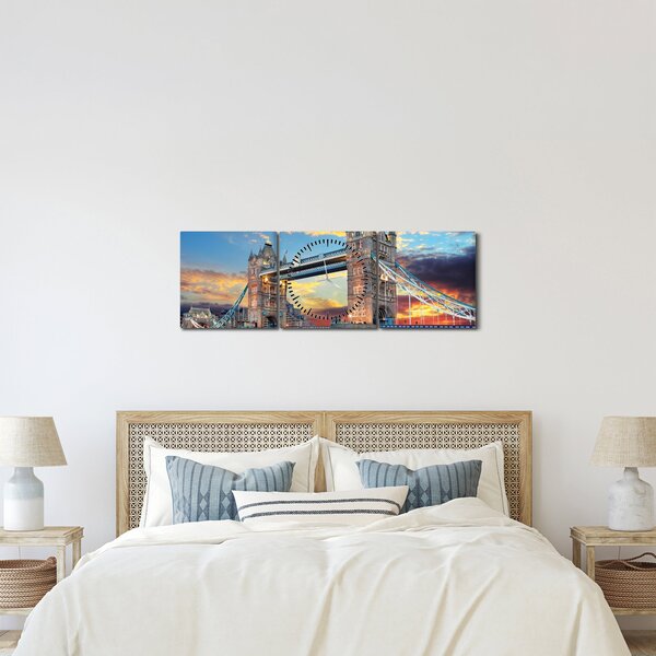 Slika - Tower Bridge, London, Anglija (sa satom) (90x30 cm)