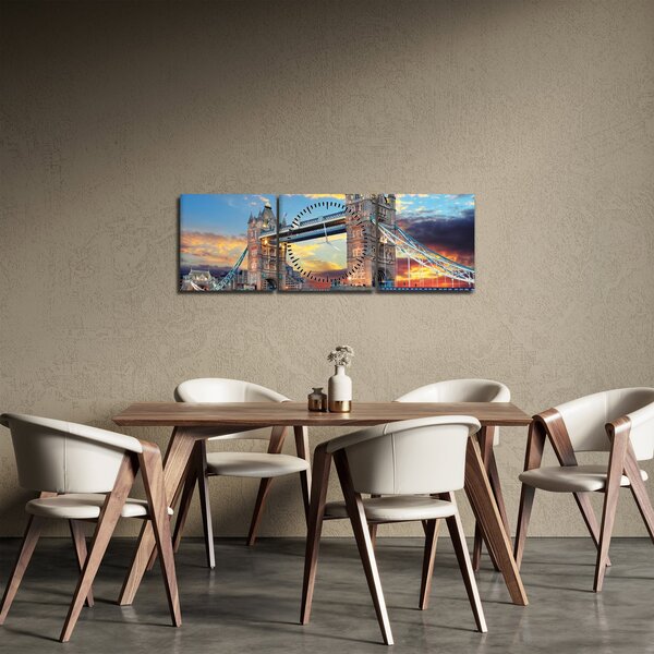 Slika - Tower Bridge, London, Anglija (sa satom) (90x30 cm)