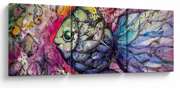 Slika - Pisane ribe (sa satom) (90x30 cm)