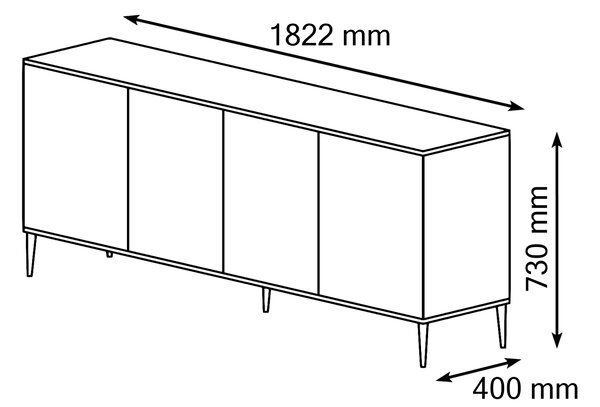 Ormarić Pietra 4D (kašmir)