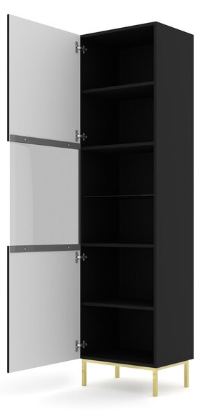 Zondo.hr Vitrina 1DS Rowanna (crna + zlatna). 1124993
