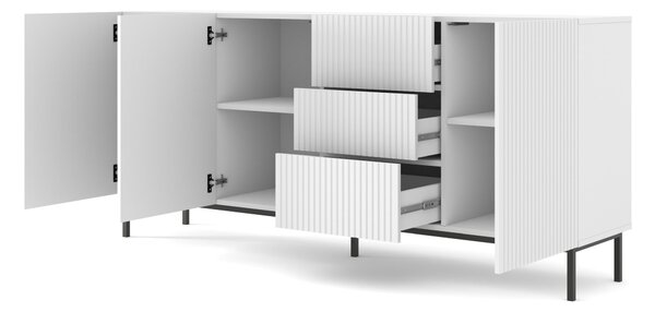 Zondo.hr Komoda 3D3S 200 Rowanna (bijela + crna). 1125008