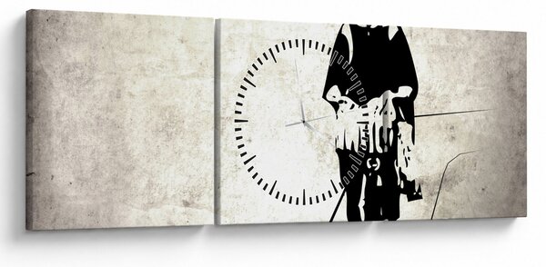 Slika - Občutek svobode (sa satom) (90x30 cm)