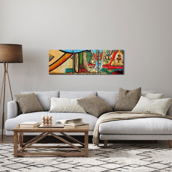 Slikanje z egipčanskimi motivi (sa satom) (90x30 cm)