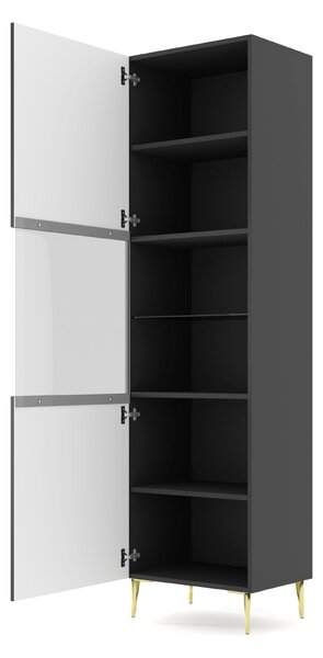 Zondo.hr Vitrina 1DS Rowanna (crna + zlatna). 1125028