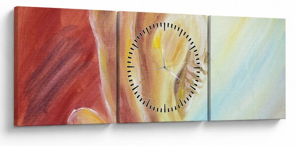 Slika počivajoče ženske, oljna slika (sa satom) (90x30 cm)