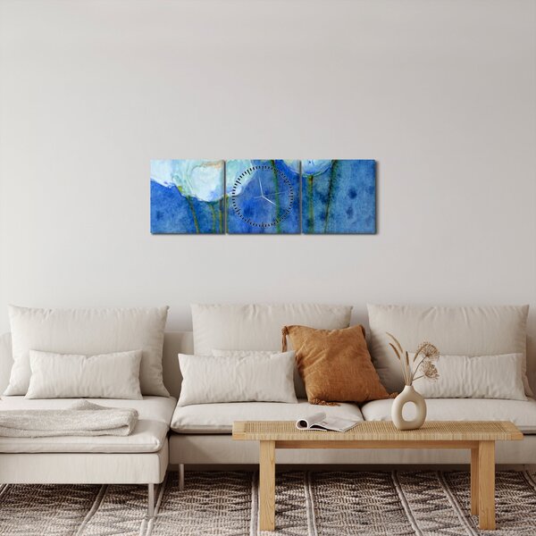 Slika - Beli tulipani (sa satom) (90x30 cm)
