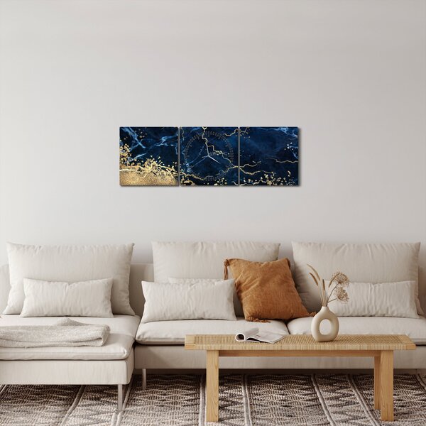 Slika - Temno modri marmor (sa satom) (90x30 cm)