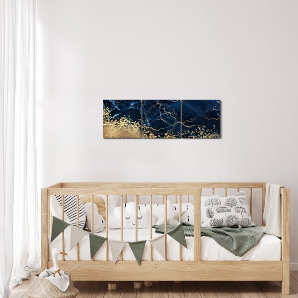 Slika - Temno modri marmor (sa satom) (90x30 cm)