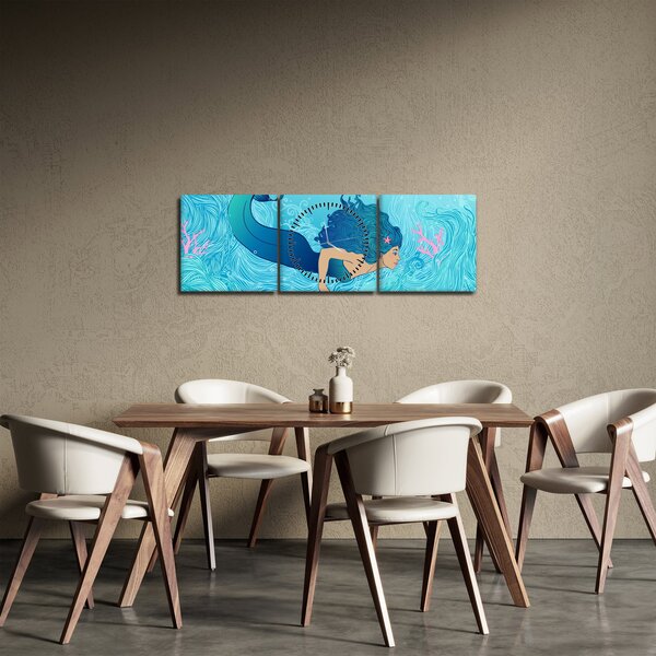Slika - Mermaid (sa satom) (90x30 cm)