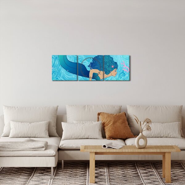 Slika - Mermaid (sa satom) (90x30 cm)