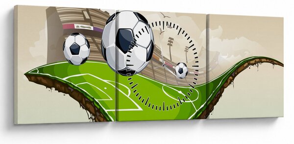 Slika - Nogometno igrišče (sa satom) (90x30 cm)
