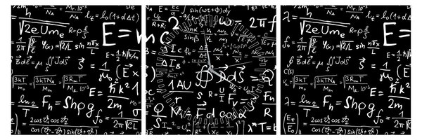 Slika - Matematika (sa satom) (90x30 cm)