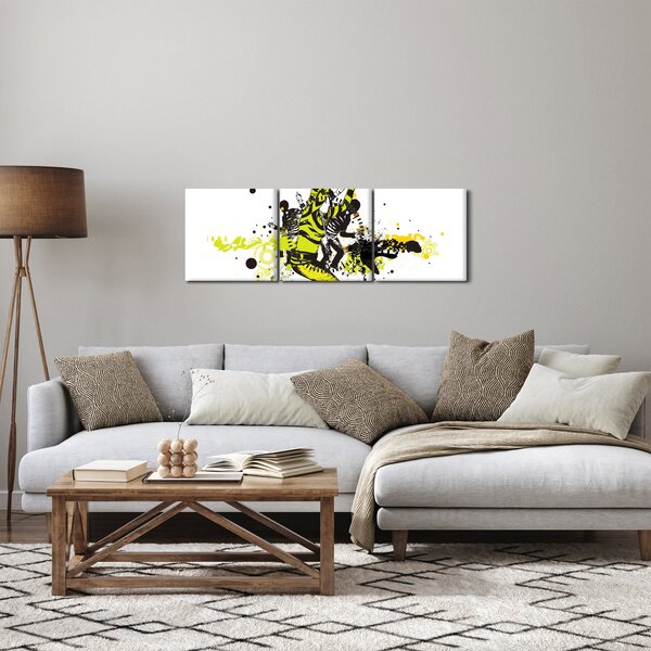 Slika - Ulični ples (sa satom) (90x30 cm)