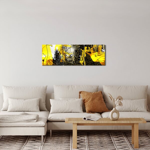 Slika - Nogomet v velikem mestu (sa satom) (90x30 cm)