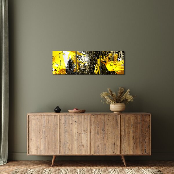 Slika - Nogomet v velikem mestu (sa satom) (90x30 cm)