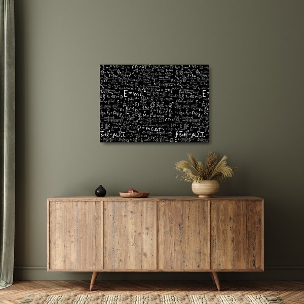Staklena slika - Matematika (70x50 cm)