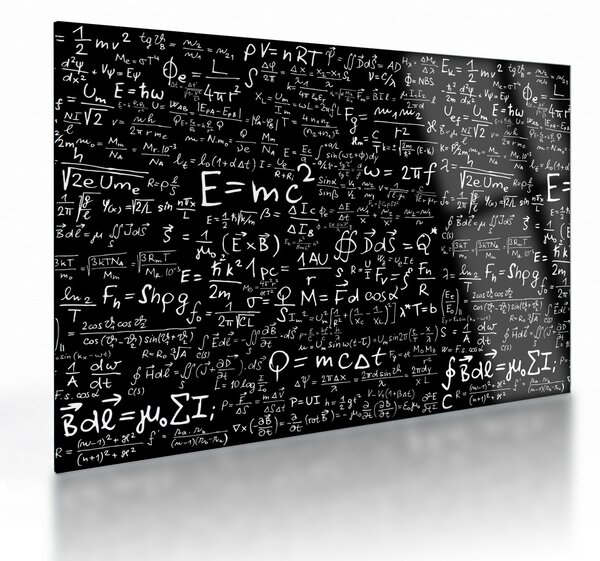 Staklena slika - Matematika (70x50 cm)