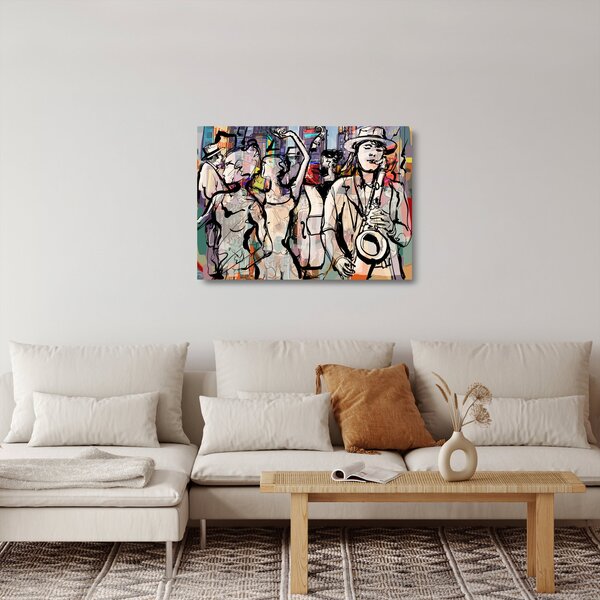 Staklena slika - Večer jazza (70x50 cm)