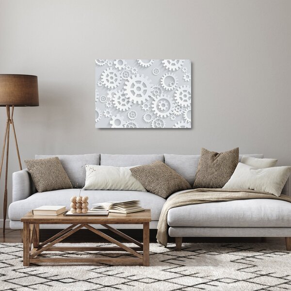 Staklena slika - Gears (70x50 cm)