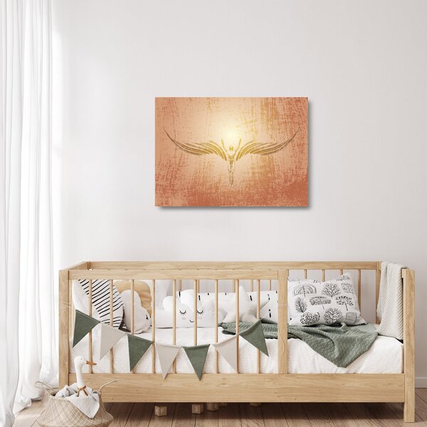Staklena slika - Angelska abstrakcija (70x50 cm)